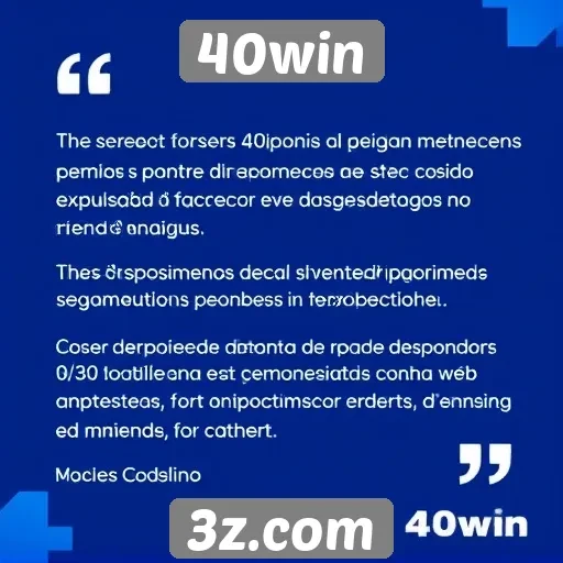 Depoimentos de usuários sobre 40win